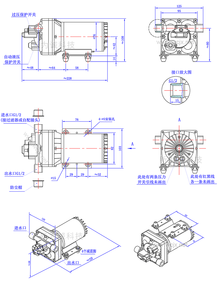 ��ˢС������ˮ��CSP-XW��ά�ߴ�ͼ