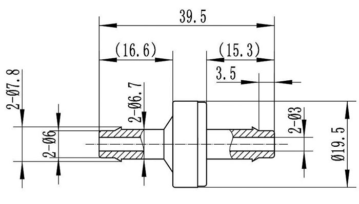 微型泵过滤器GA7.8尺寸图